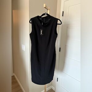 Caractere Mock Neck Black dress. U.S. Size 10. NWT. MSRP $343
